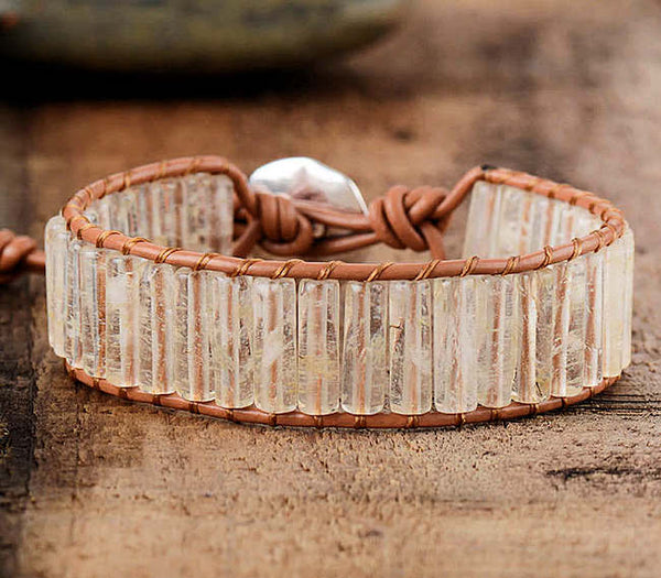 Handmade Copper Wire Wrapped Cuff Bracelet