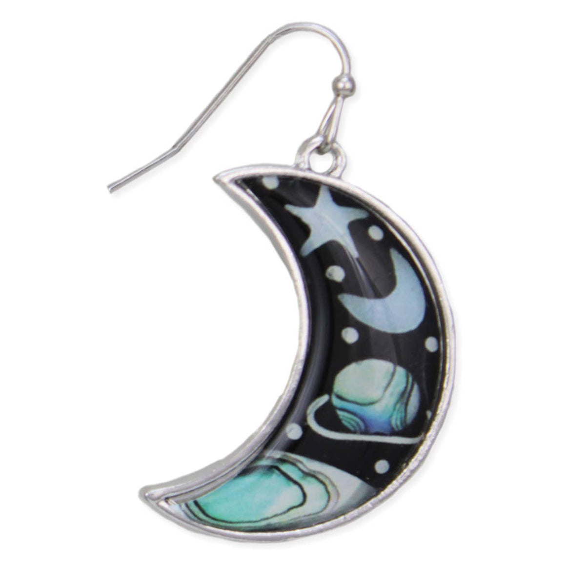 Celestial Sky Crescent Earrings