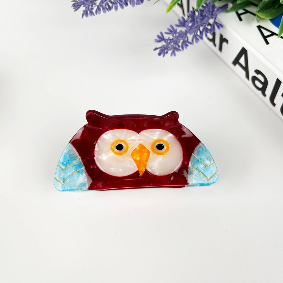 Owl Head Hair Clip