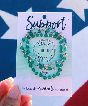 This bracelet supports veterans