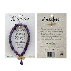 Wisdom Bracelet Upcycled Fabric