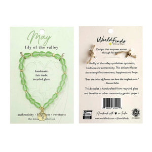 Lily of the valley May Bracelet