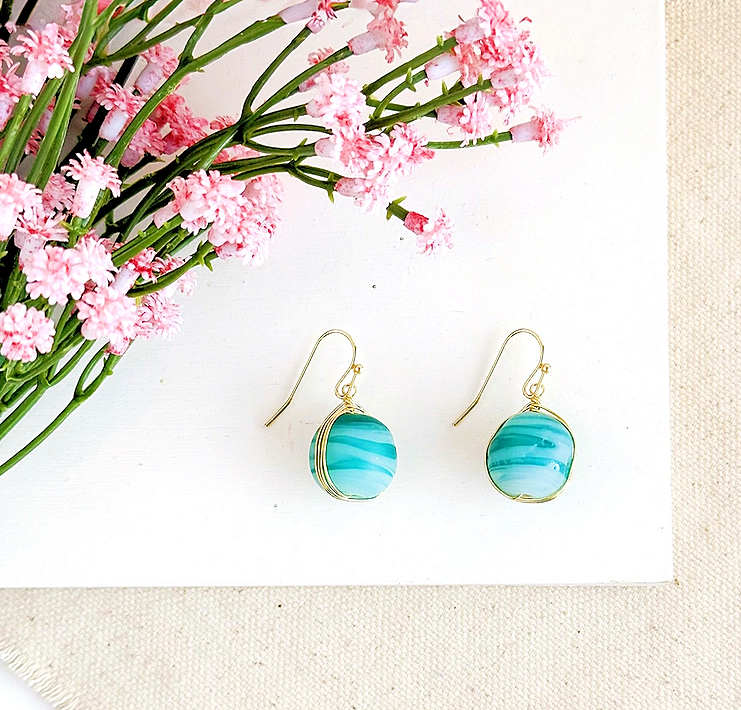 Recycled Glass Earrings