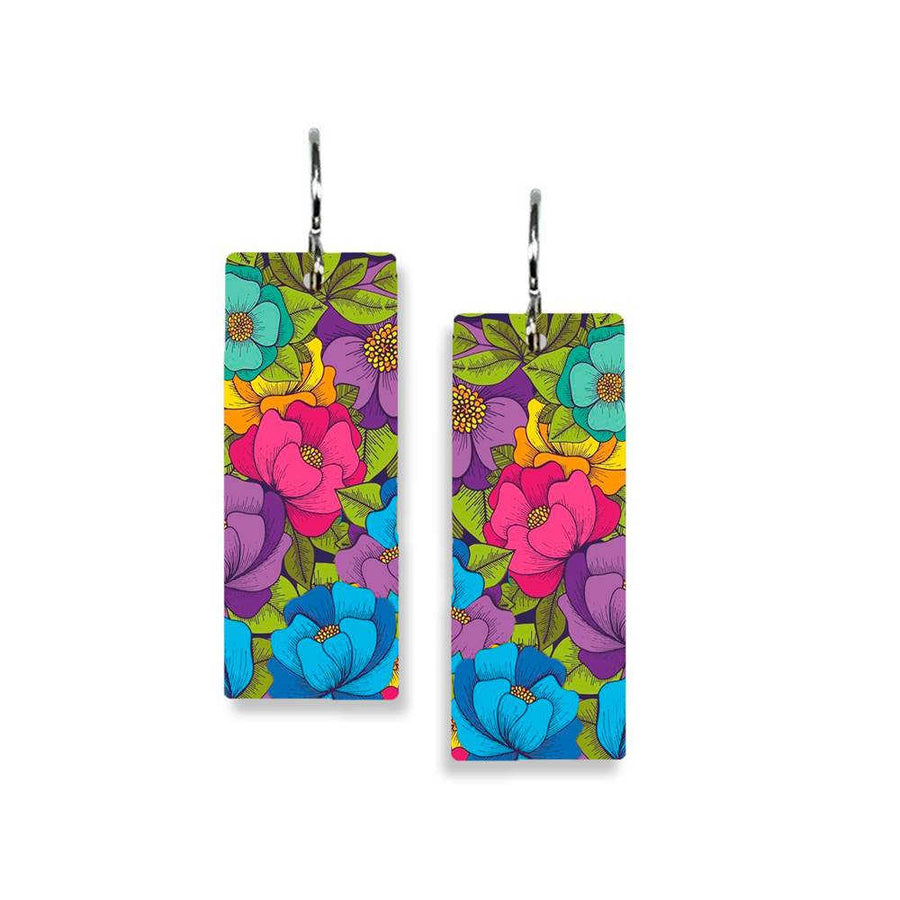 Vibrant Flower Earrings