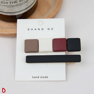 Geometric 2 pack hair clip