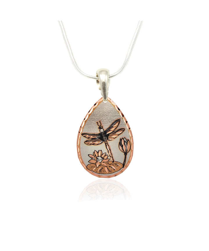 Copper Dragonfly Necklace