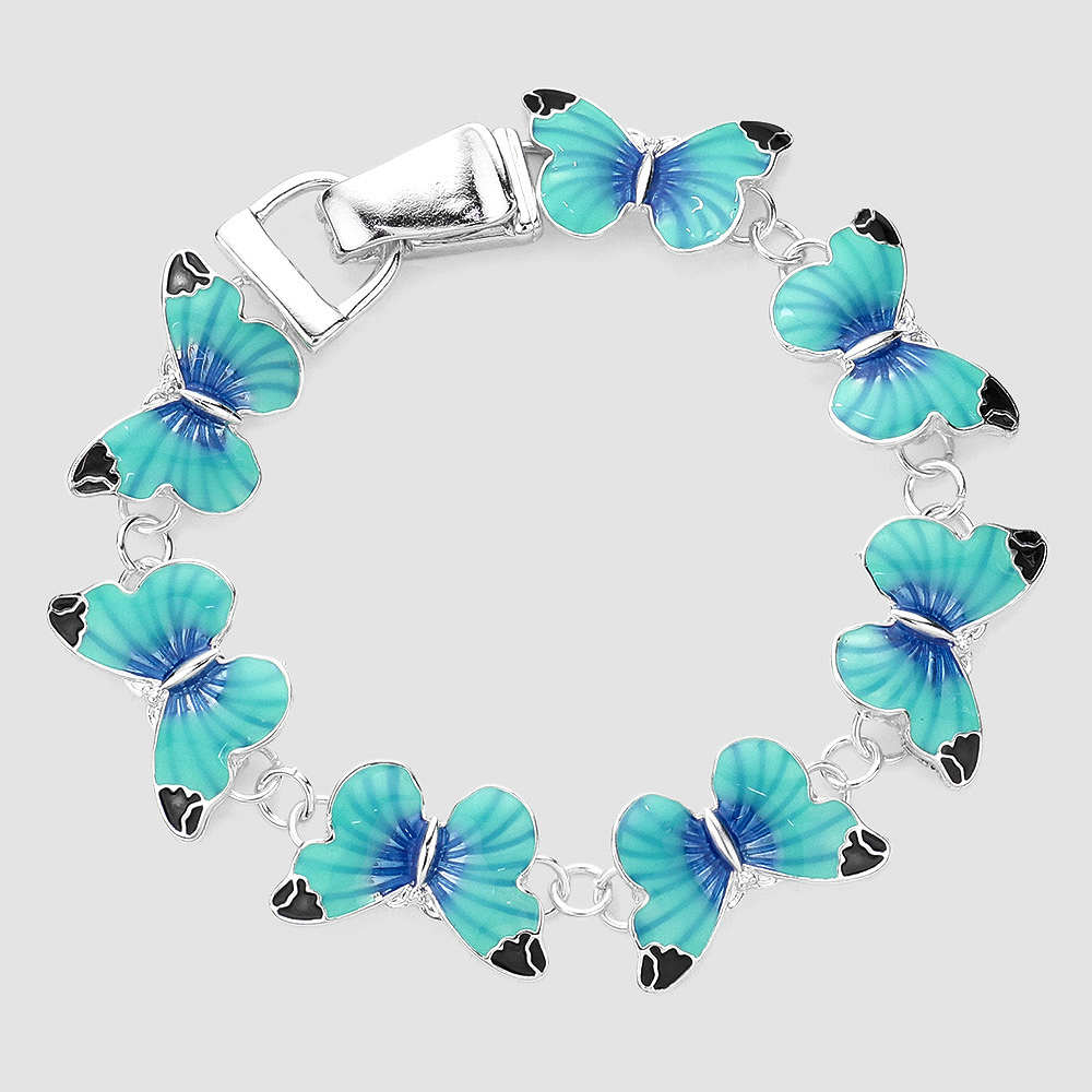 Enamel Butterfly Bracelet