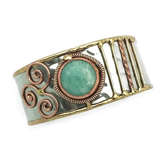 Amazonite Cuff Bracelet