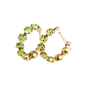 Peridot Hoop Earrings