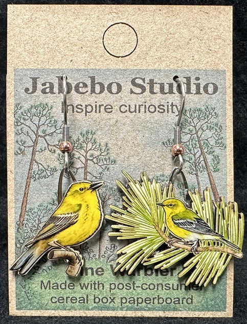 Pine Warbler Earrings