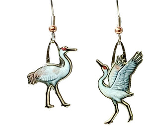 Sandhill Crane Earrings