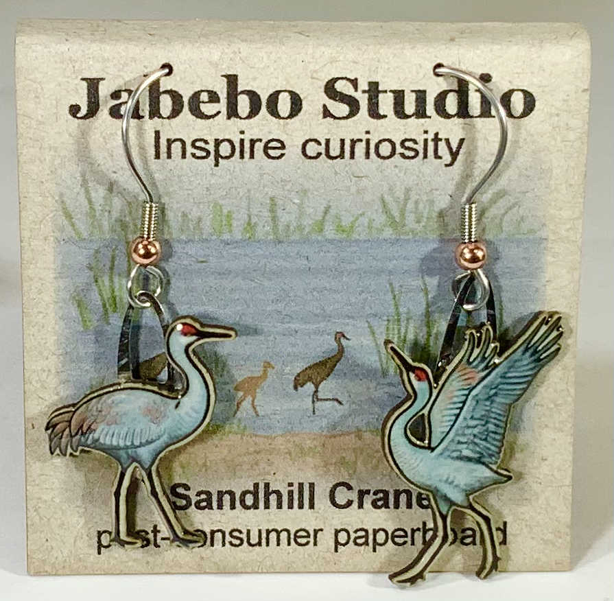 Sandhill Crane Earrings