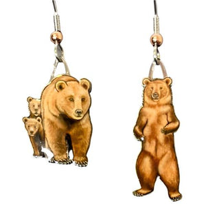 Grizzly Bear Earrings