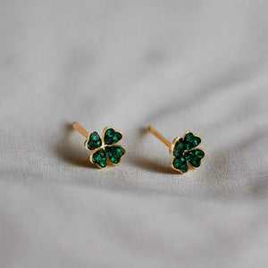 Four leaf clover earrings