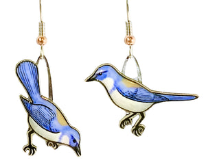 Scrub Jay Earrings