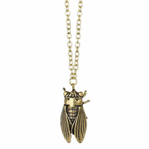 Pendant Necklace with Cicada