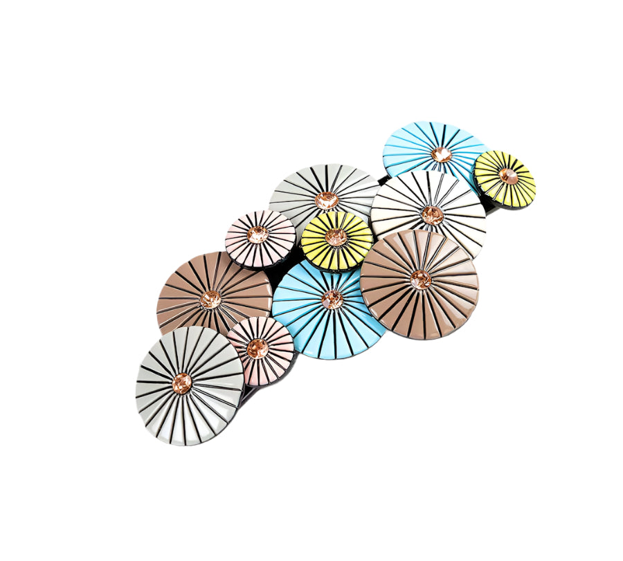 Colorful Disk Style Barrette