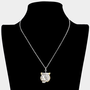 Tiger Pendant Necklace