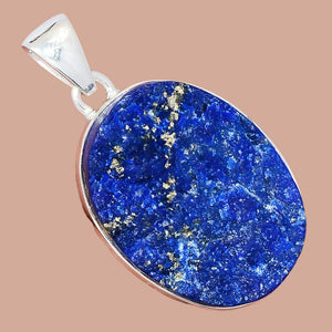 Lapis Lazuli Druzy Rough Pendant