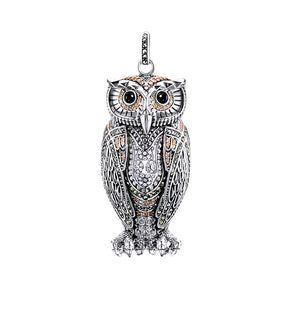 Vintage style owl pendant