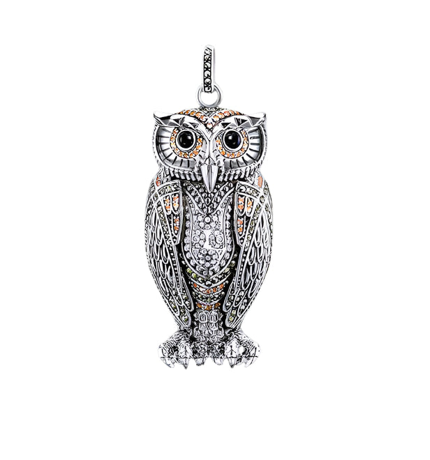 Vintage style owl pendant