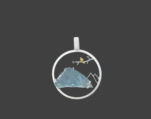 Aquamarine Mountain Pendant