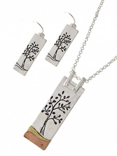 Tree of life  - necklace and earring set