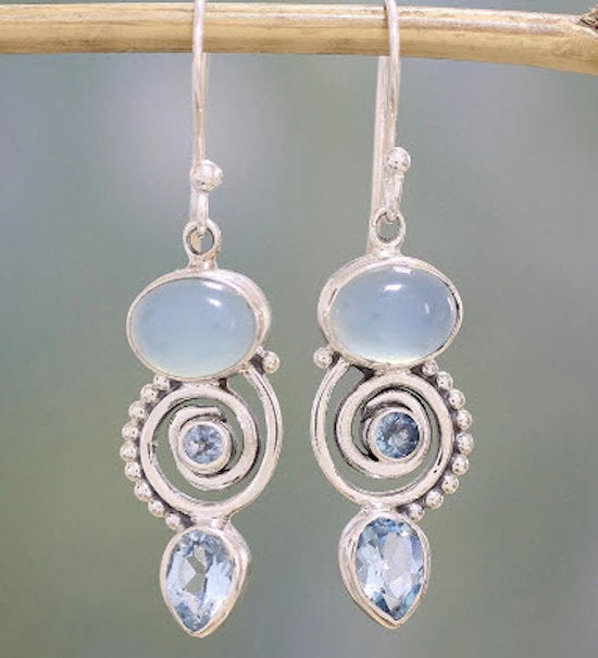 earrings moonstone