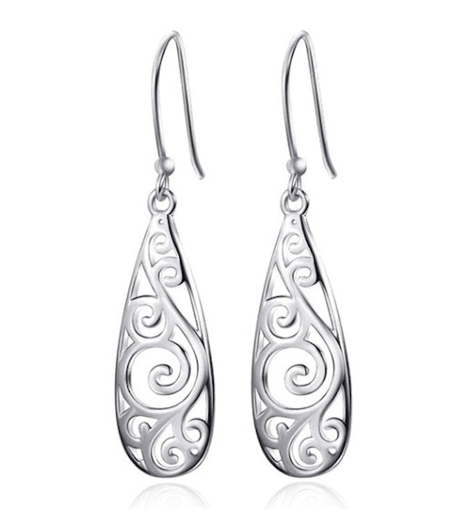 Filigree Teardrop Earrings