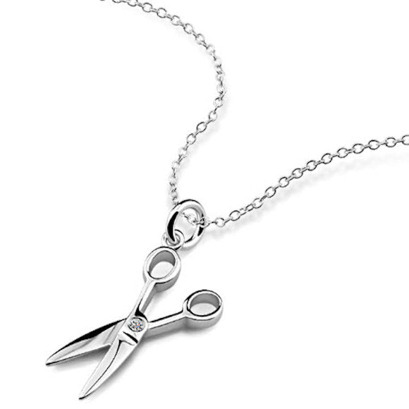 Necklace Silver Scissors