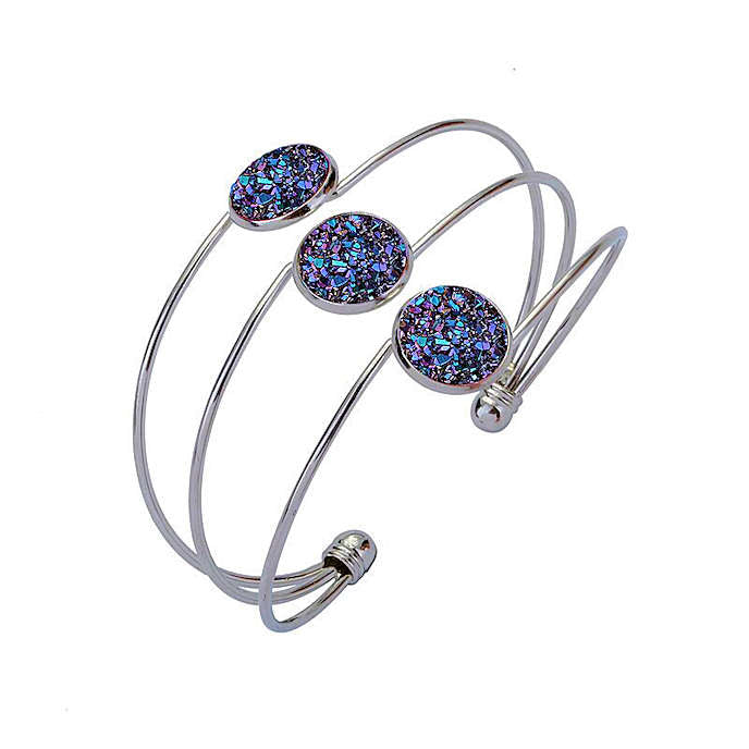 Blue Druzy Bracelet