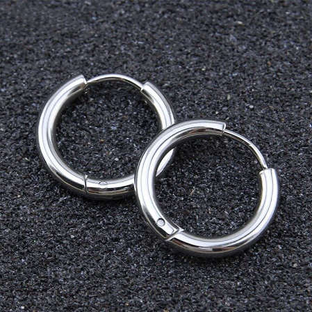 Huggie Hoop Stainless Steel Earrings