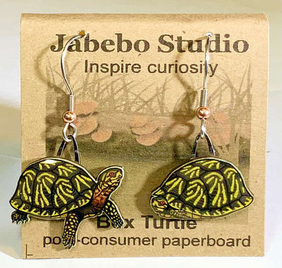 Box Turtle Earrings - Magnolia Mountain Jewelry