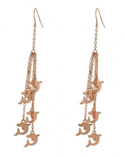 Dangling Dolphin Earrings