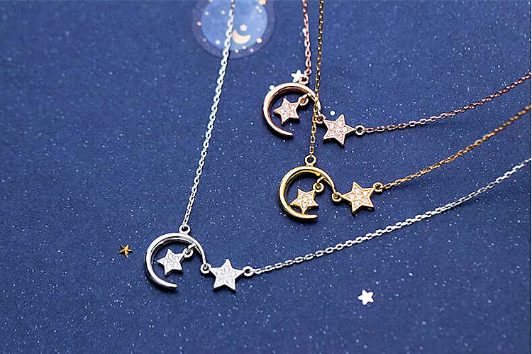 Celestial Hearts Star Necklace